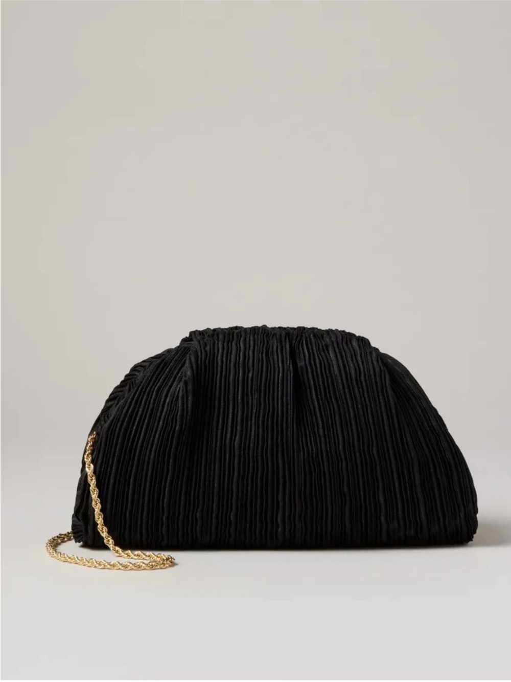 Loeffler Randall Bailey Pleated Clutch in Black